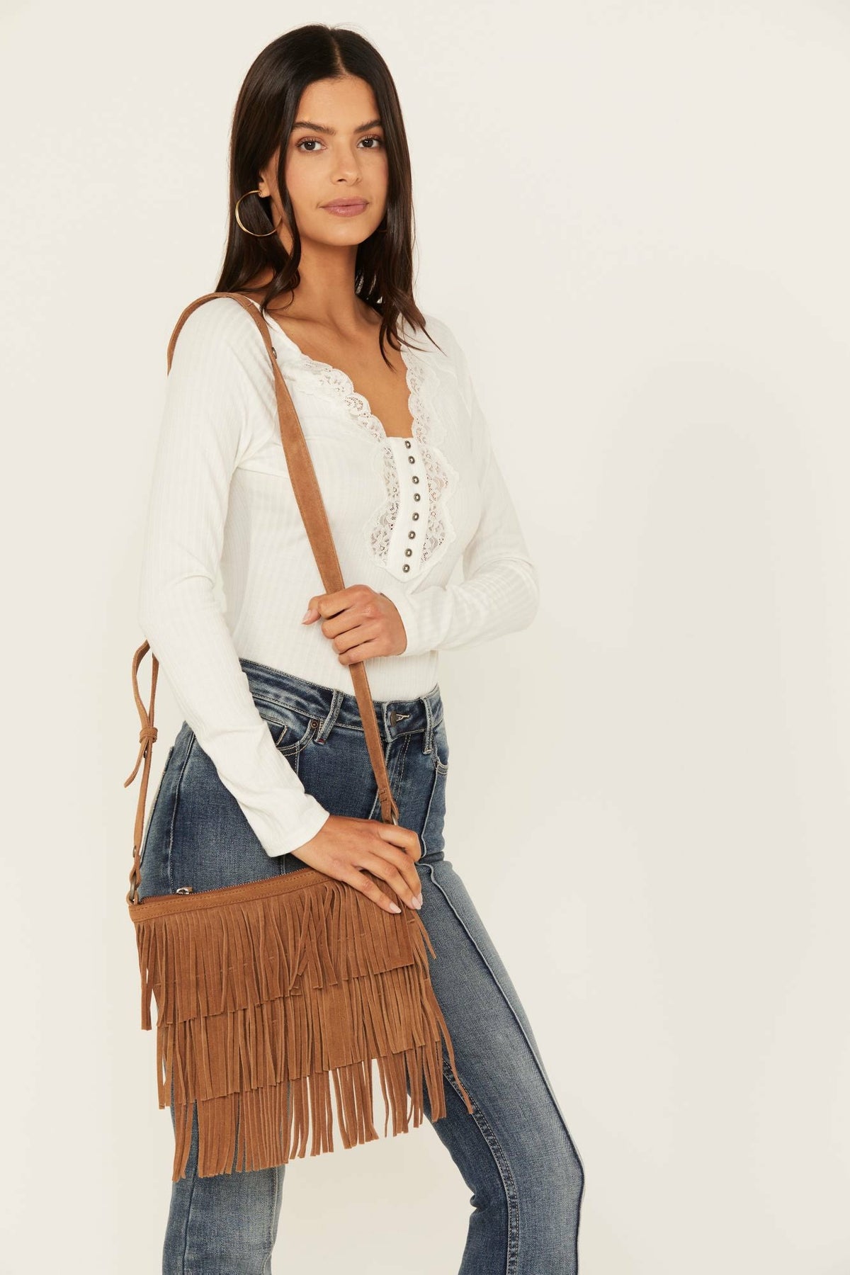 Darlington Court Suede Crossbody Handbag