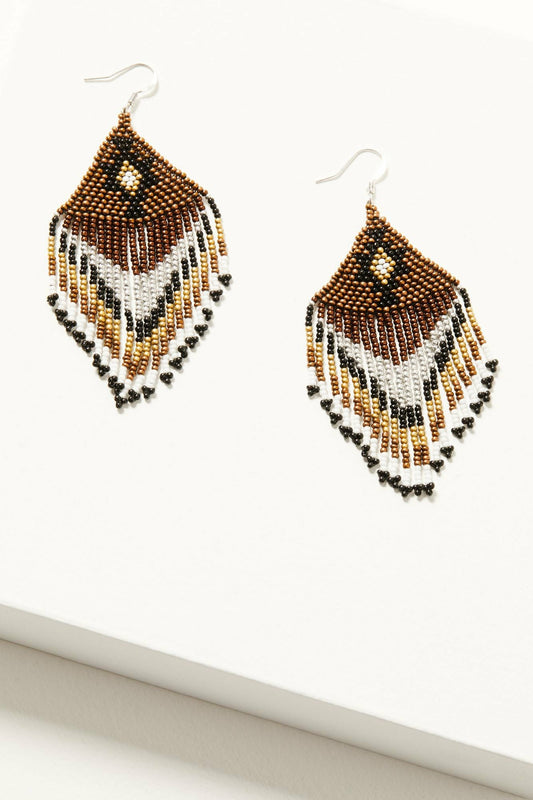 Hayden Fringe Bronze Earrings