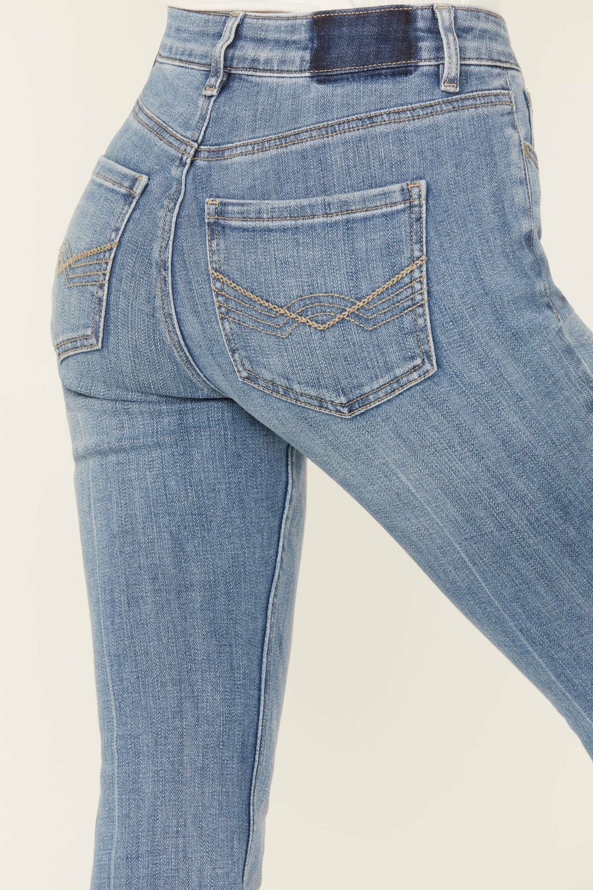 Atwood Light Wash Rebel Mid Rise Stretch Bootcut Jeans