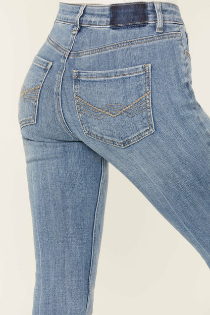 Atwood Light Wash Rebel Mid Rise Stretch Bootcut Jeans
