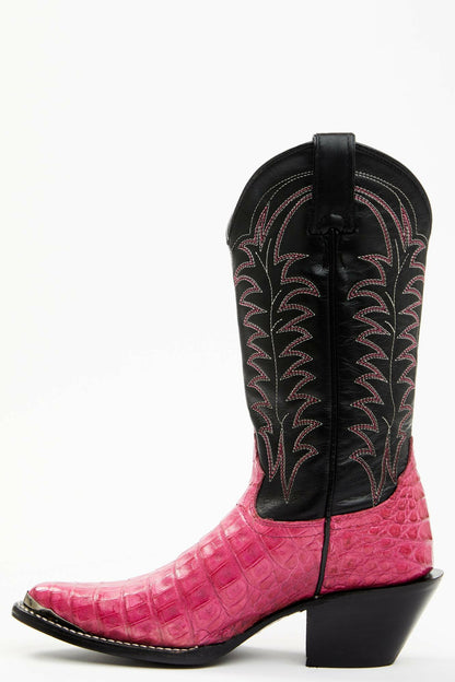 All In Exotic Caiman Western Boots - Pointed Toe