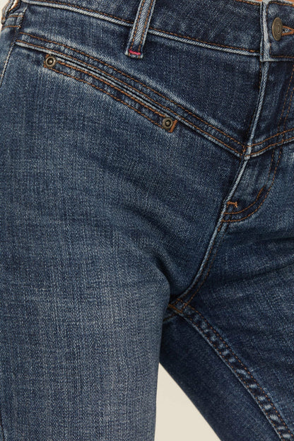 Carvell Medium Wash Gypsy High Rise Stretch Flare Jeans
