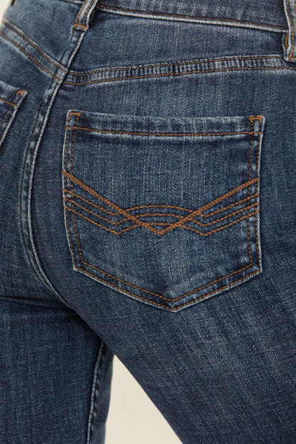 Carvell Medium Wash Gypsy High Rise Stretch Flare Jeans