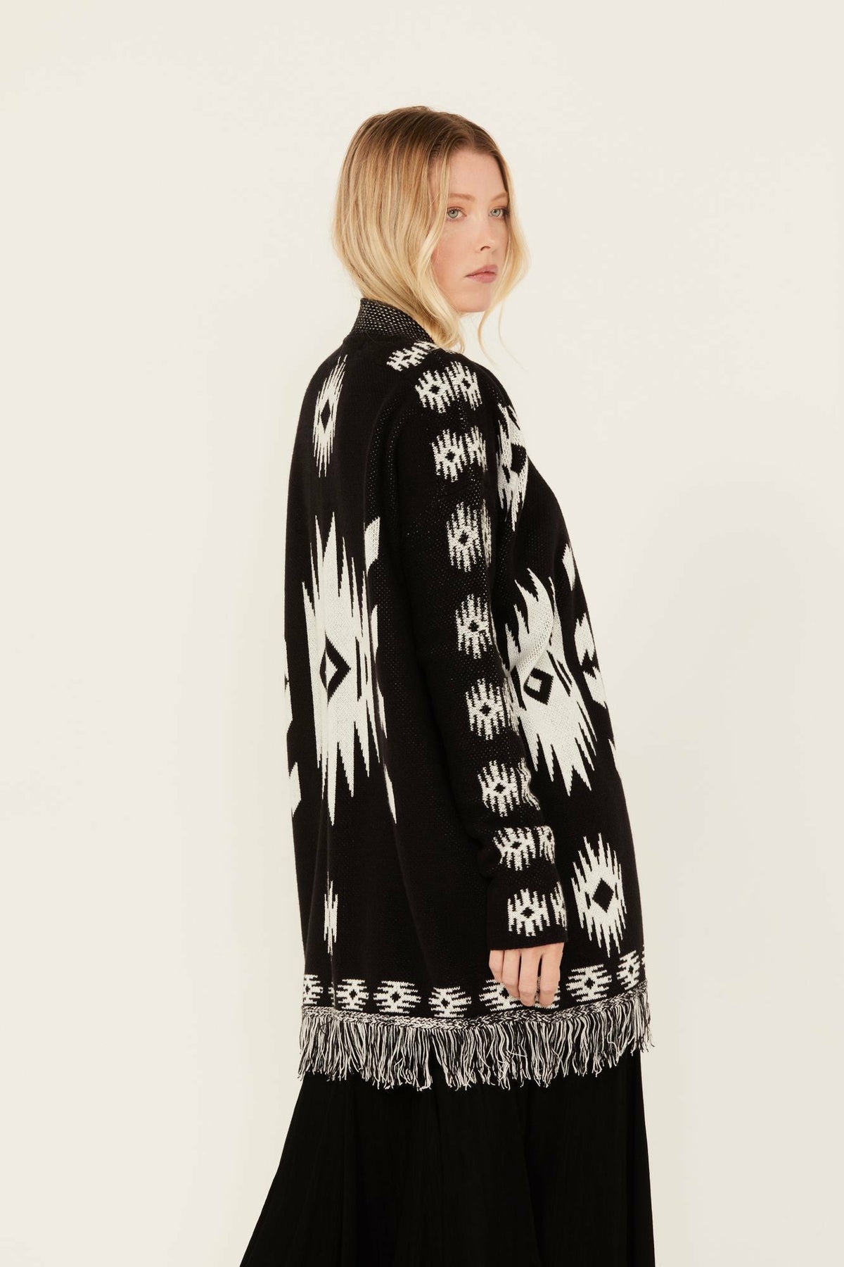 Mamie Southwestern Print Cardigan