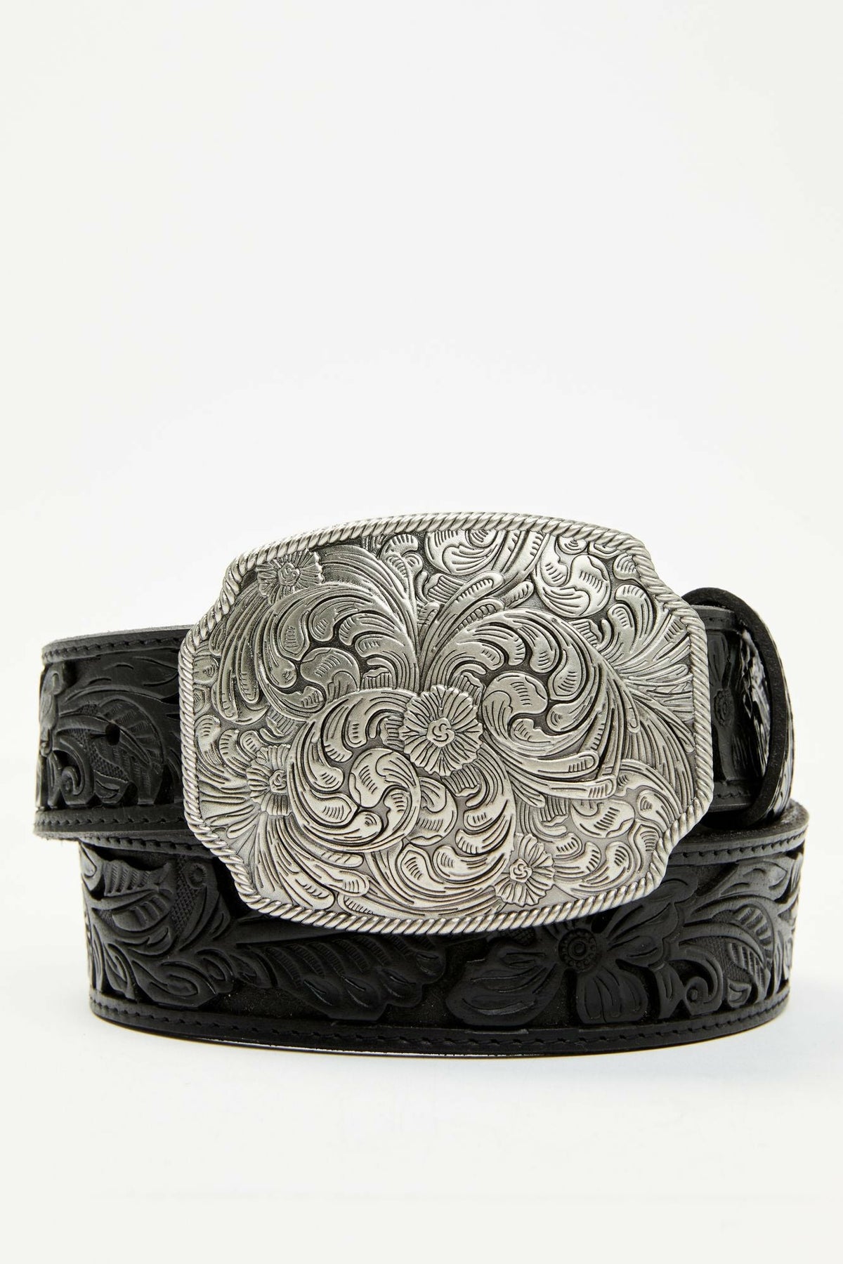 Westerly Drive Black Tooled Belt