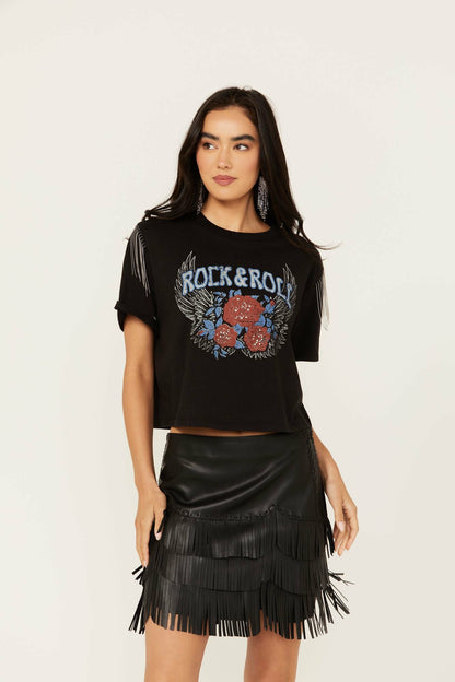 Robin Rock & Roll Embellished Graphic Tee
