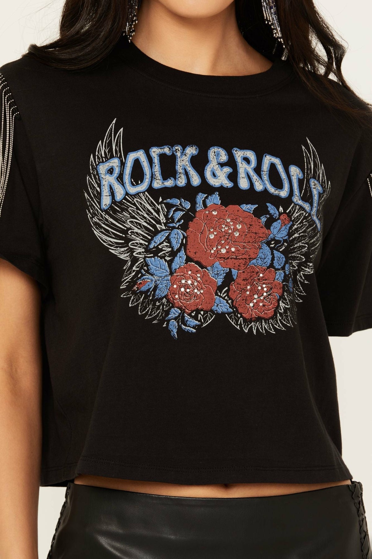 Robin Rock & Roll Embellished Graphic Tee