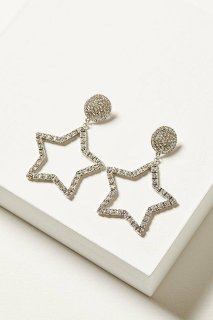 Jeanette Star Rhinestone Earrings