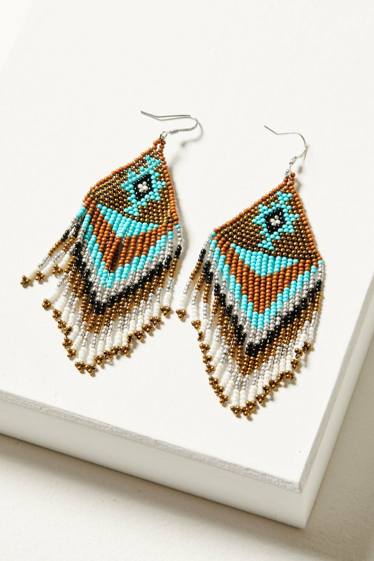 Southwestern Trail Fringe Bronze Earrings