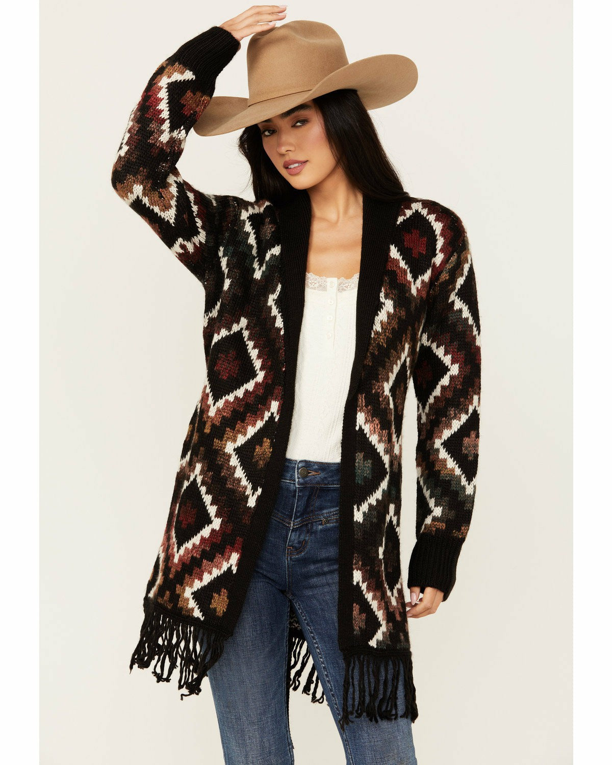 Timothy Southwestern Print Sweater