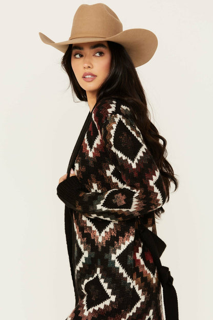 Timothy Southwestern Print Sweater