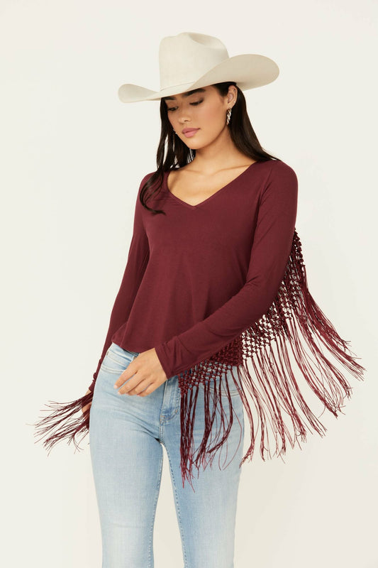 Elsie Kimono Fringe Top