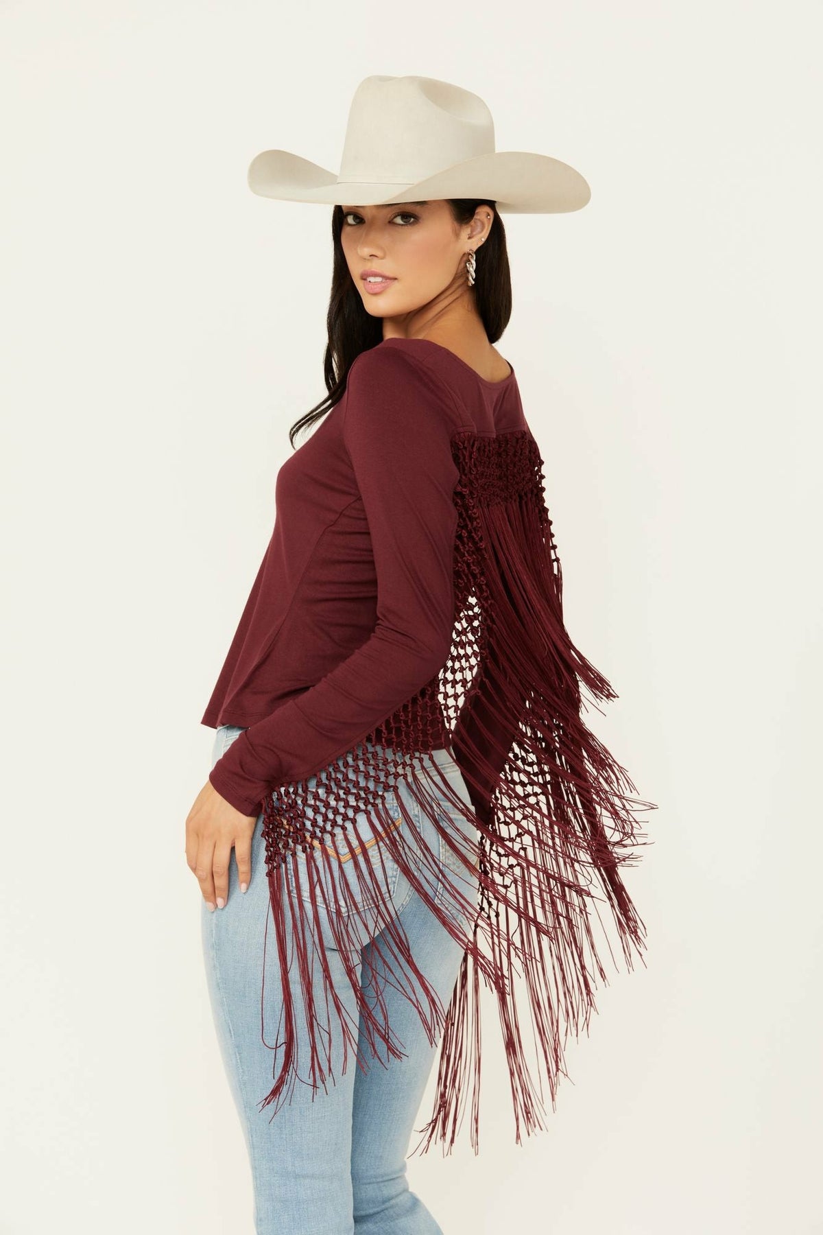 Elsie Kimono Fringe Top