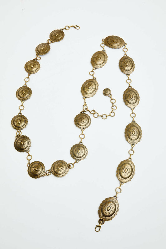 Silver Spur Gold Chain Belt