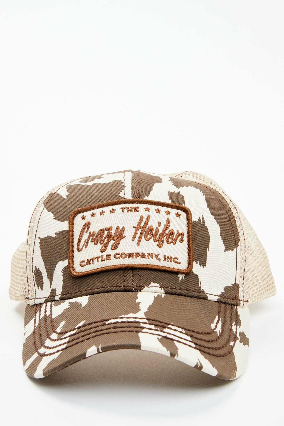 Crazy Heifer Cow Print Baseball Cap