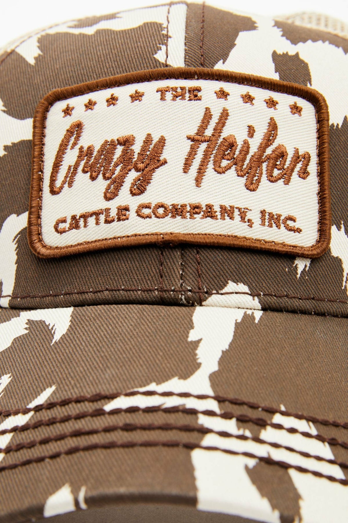 Crazy Heifer Cow Print Baseball Cap