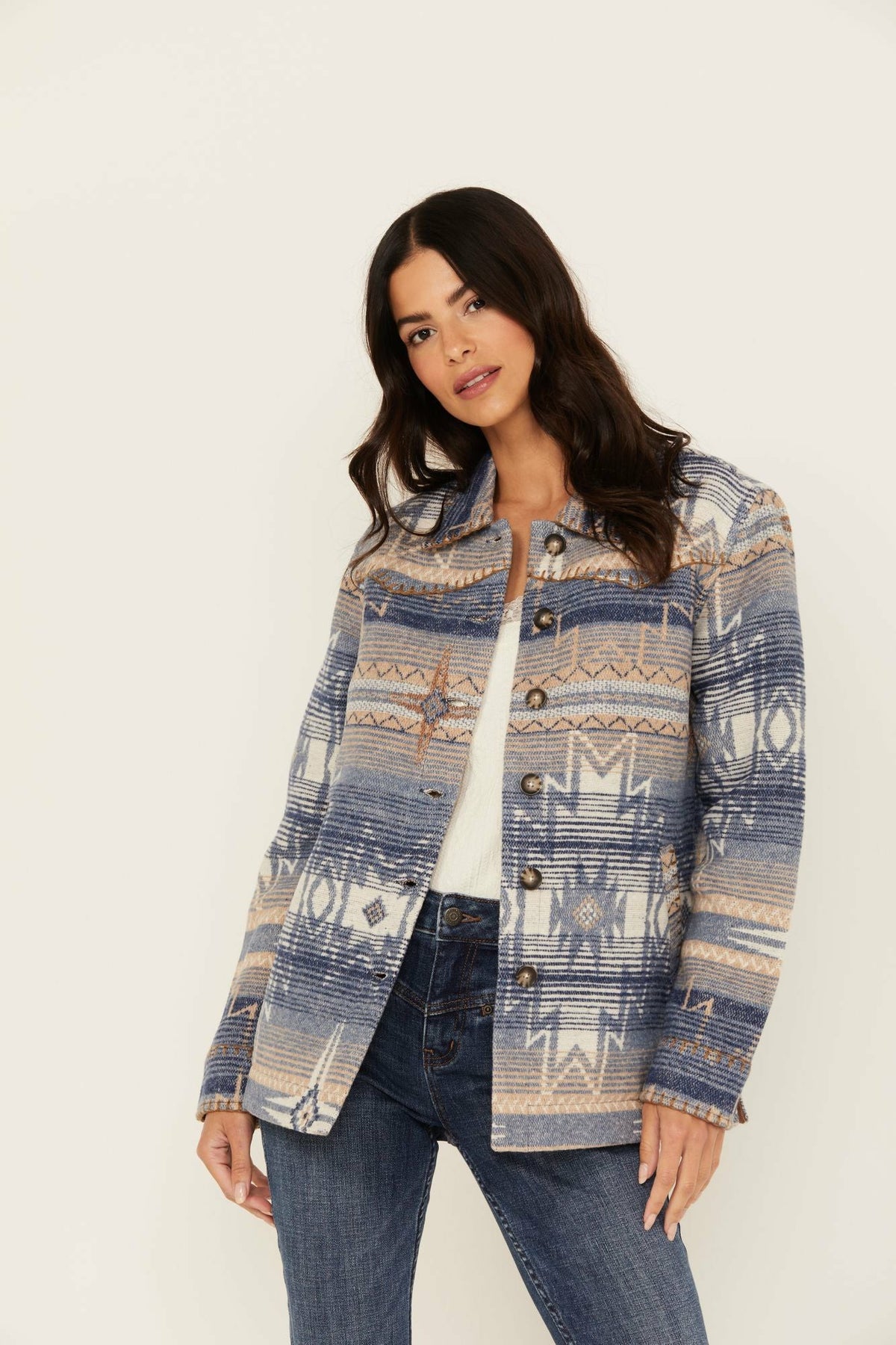 Sanford Whip Stitch Blanket Jacket