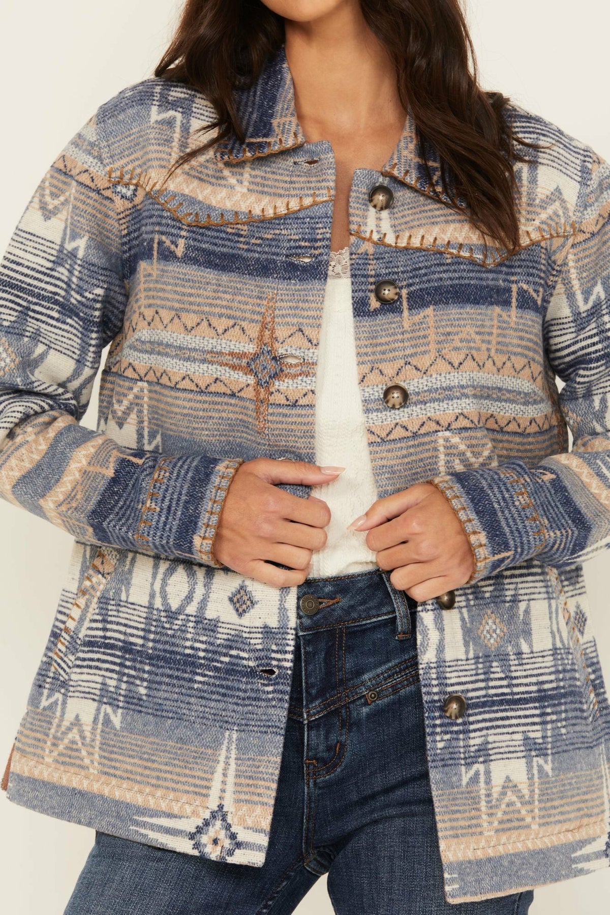 Sanford Whip Stitch Blanket Jacket
