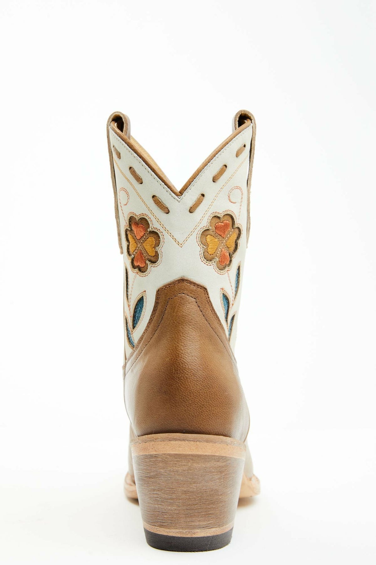 Runaway Tan Western Booties - Round Toe