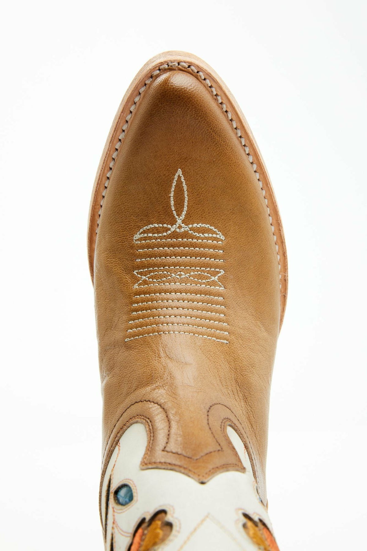 Runaway Tan Western Booties - Round Toe