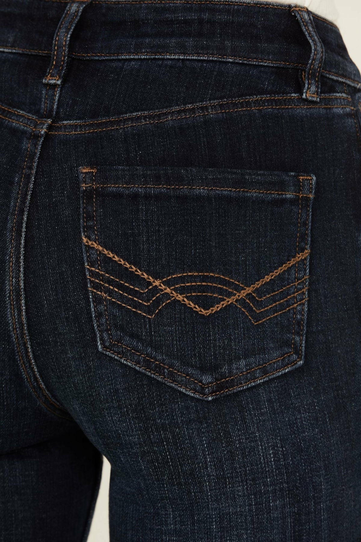 Regent Dark Wash Gypsy High Rise Seamed Bootcut Comfort Stretch Denim Jeans