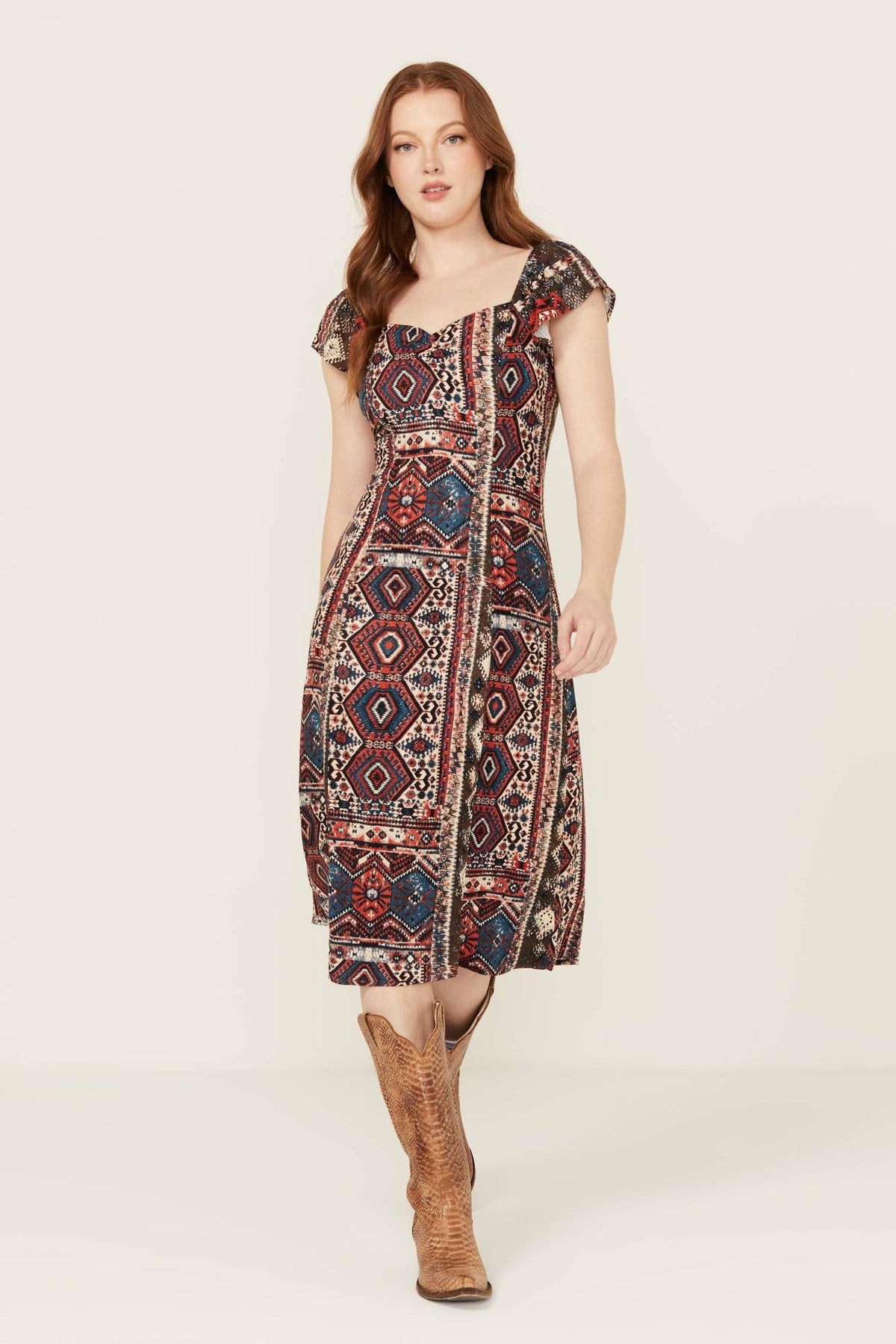 Bethany Flutter Sleeve Dress