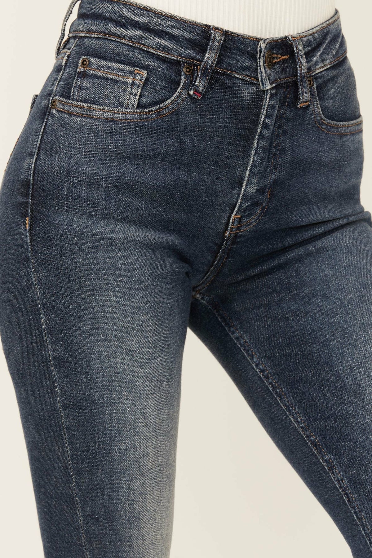 Cannery Dark Wash Gypsy High Rise Flare Super Stretch Denim Jeans