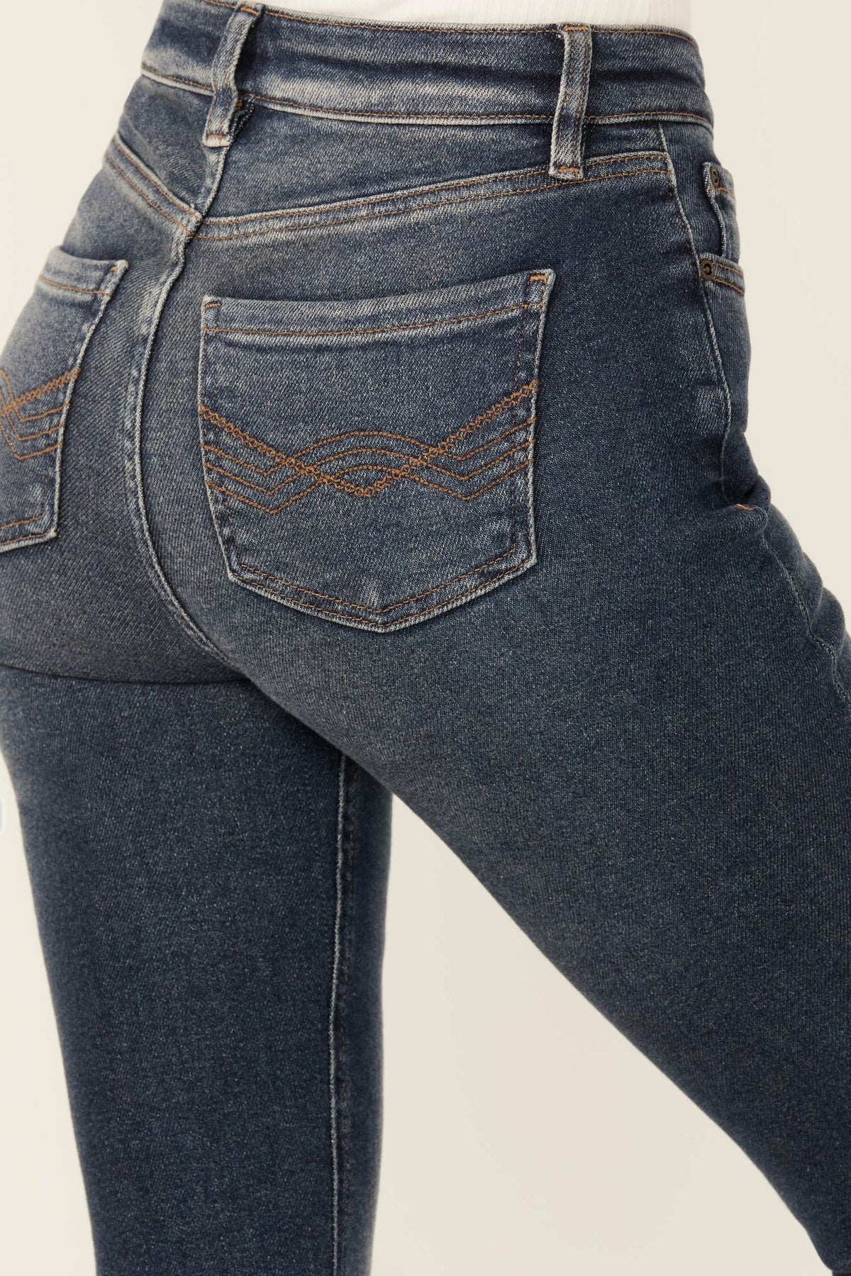 Cannery Dark Wash Gypsy High Rise Flare Super Stretch Denim Jeans