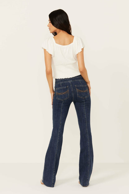 La Vista Dark Wash Legend High Rise Bootcut Comfort Stretch Denim Jeans