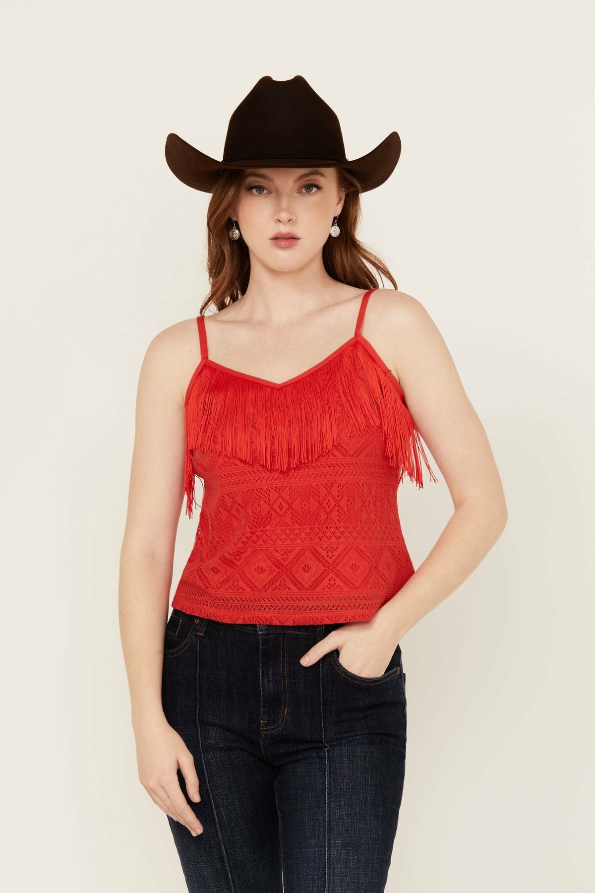 Redmond Lace Fringe Cami