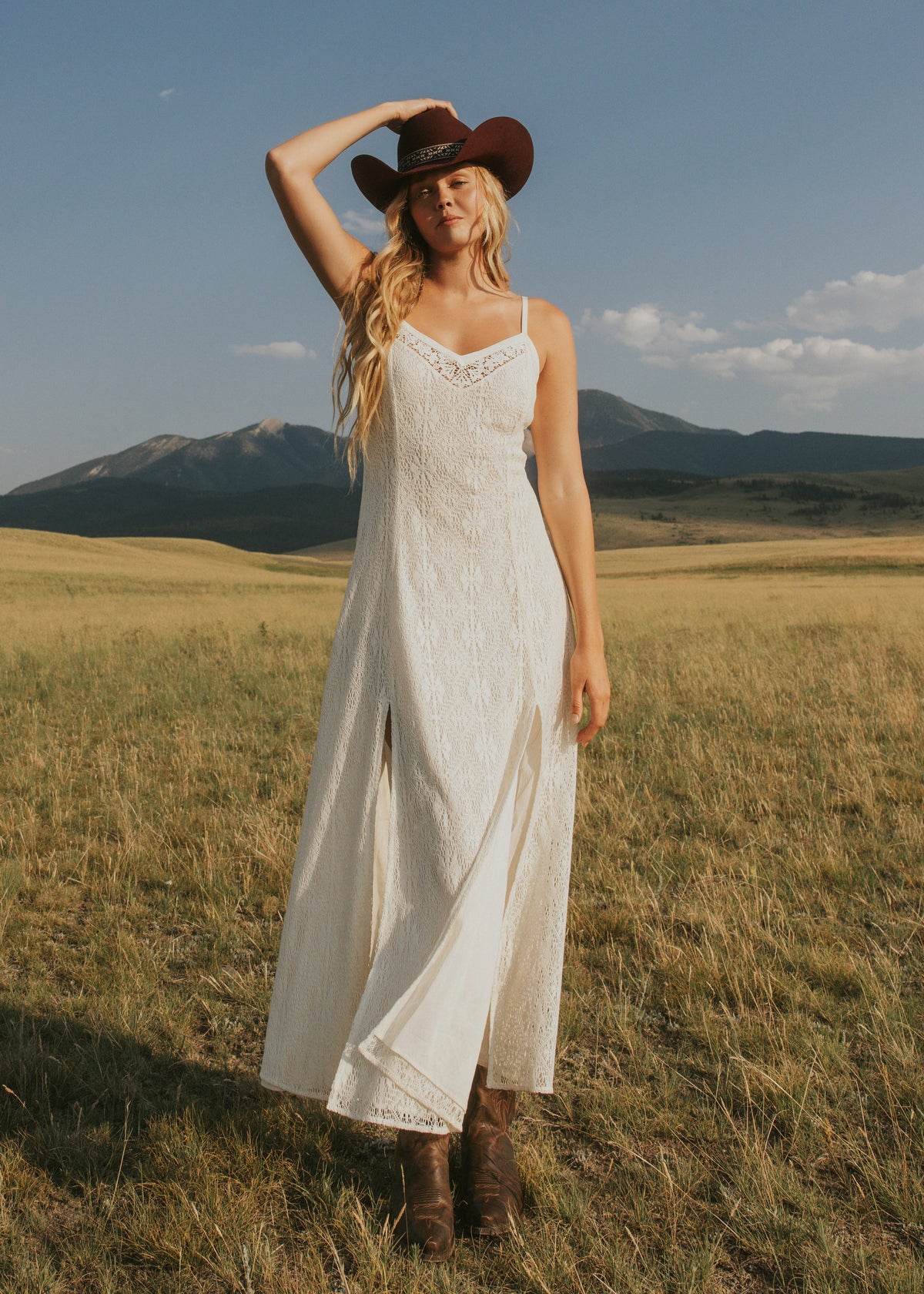Wyn Maxi Lace Slip Dress