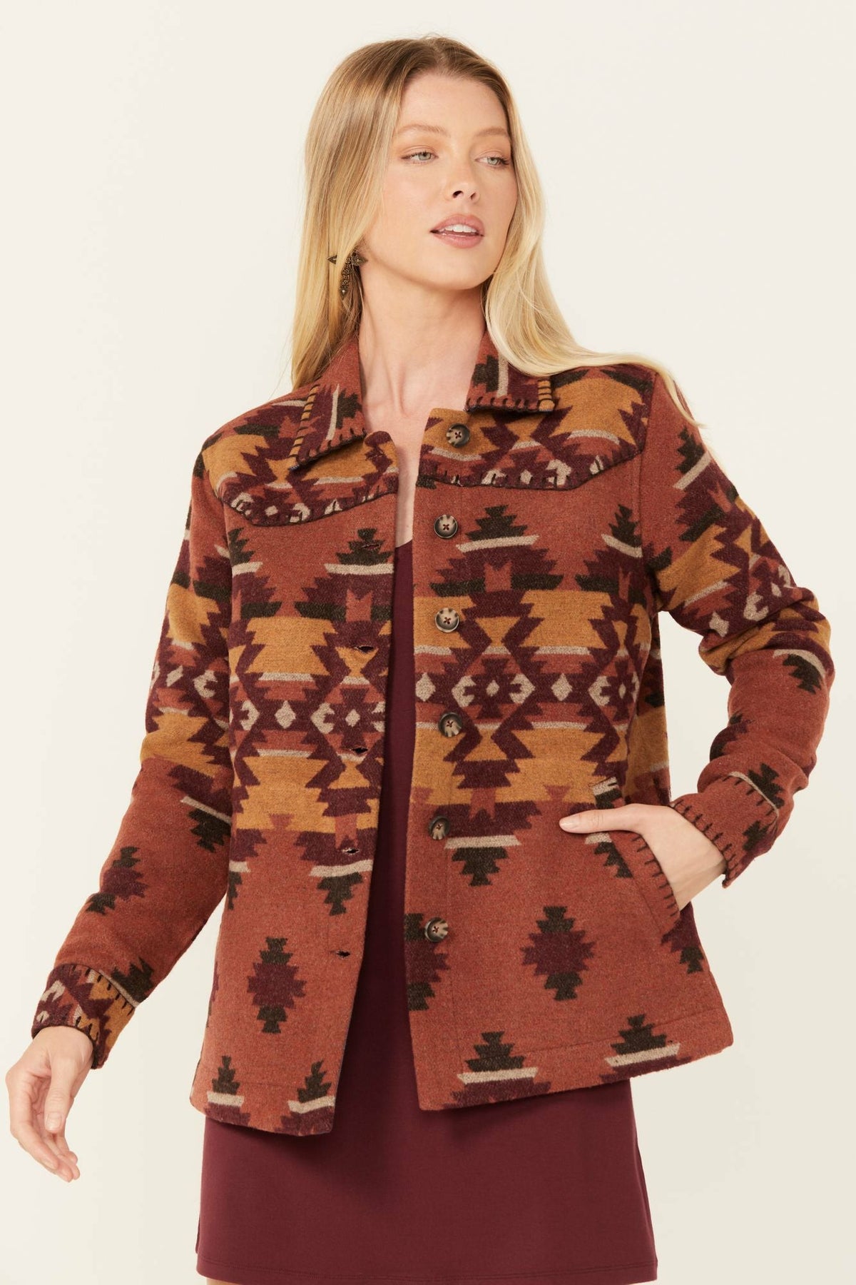 Lane Southwestern Print Shacket