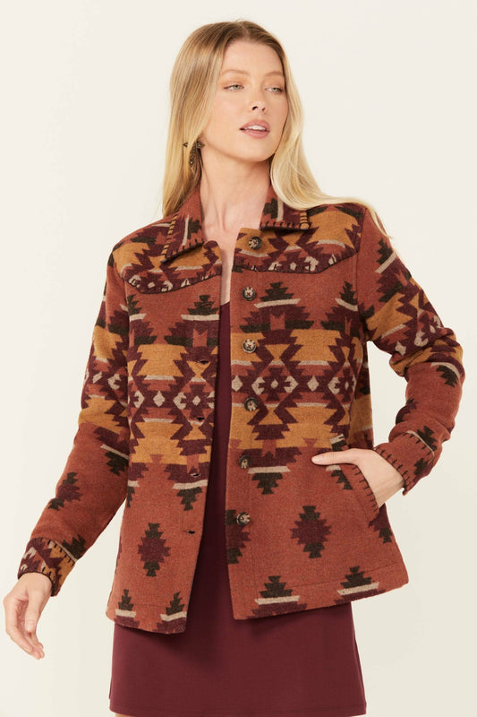 Lane Southwestern Print Shacket