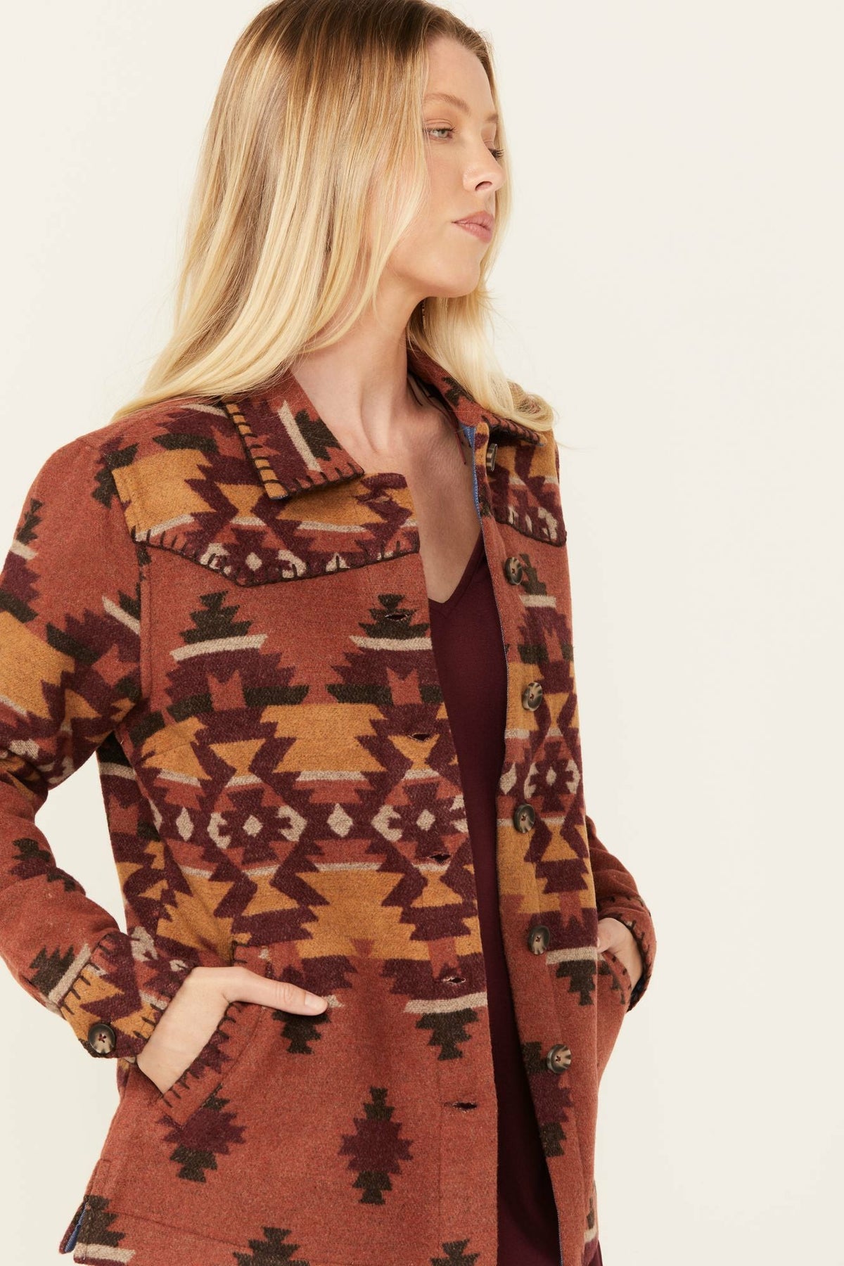 Lane Southwestern Print Shacket
