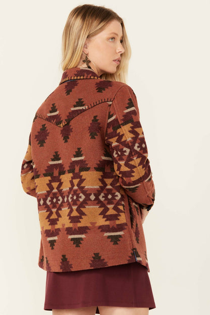 Lane Southwestern Print Shacket