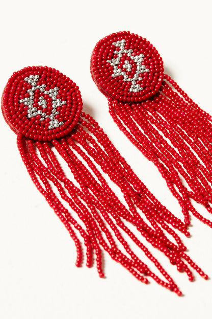 Adalee Seed Bead Fringe Earrings