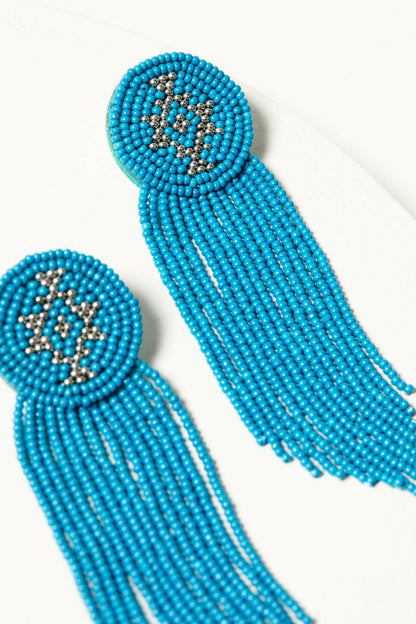 Adalee Seed Bead Fringe Earrings