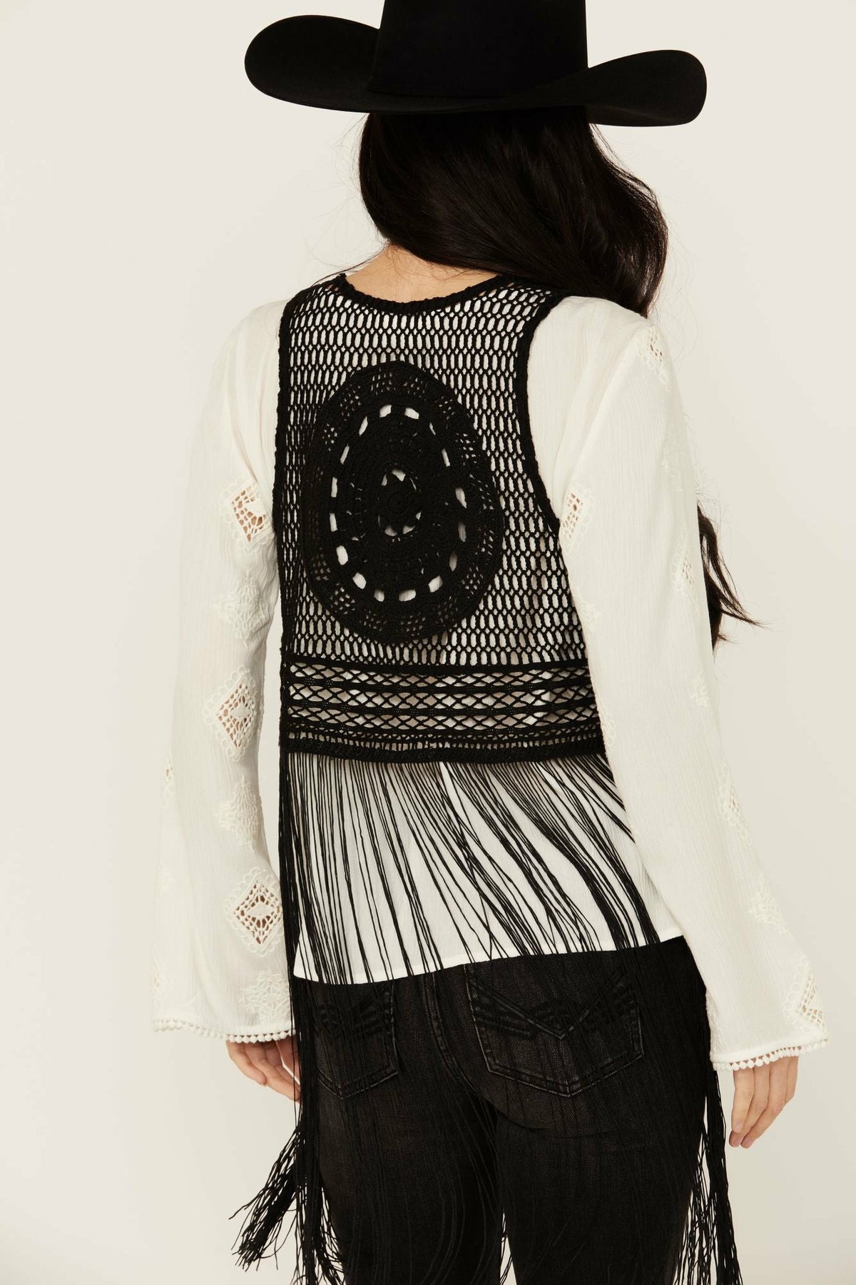 Hawls Crochet Fringe Vest