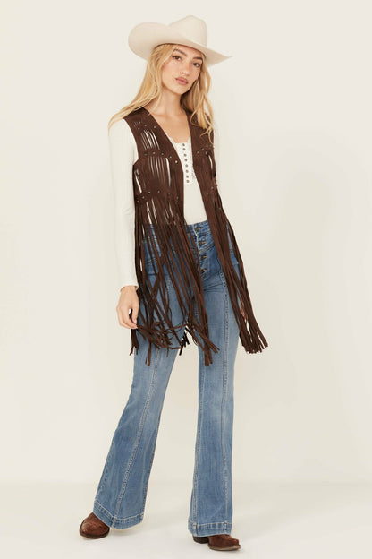 Hattie Beaded Fringe Vest