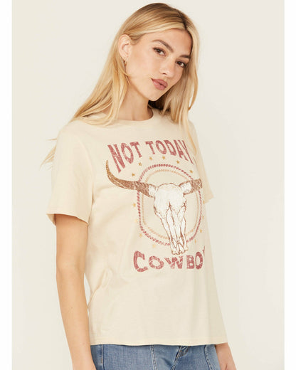 Not Today Cowboy Boyfriend Fit Short Sleeve Graphic Tee