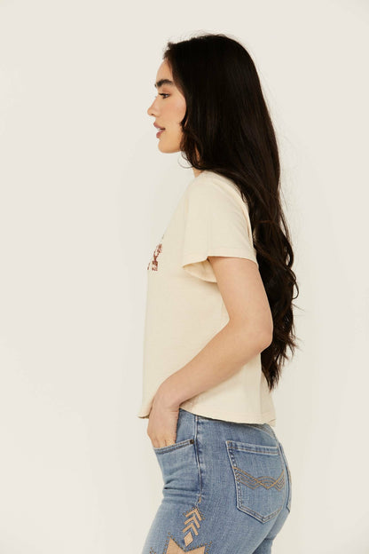 Sorry Gone Country Short Sleeve Cropped Graphic Tee