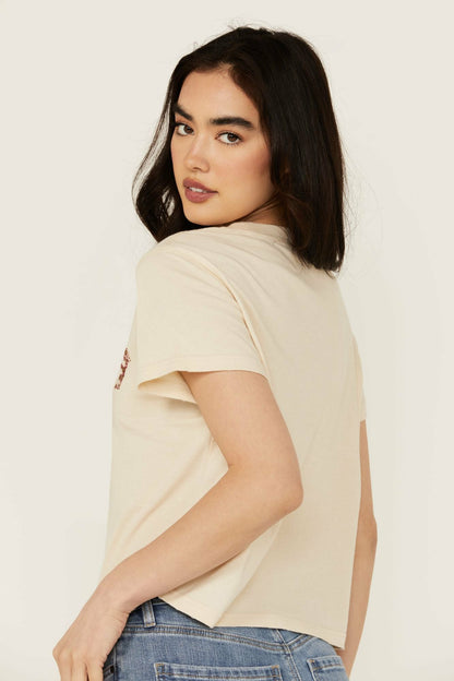 Sorry Gone Country Short Sleeve Cropped Graphic Tee