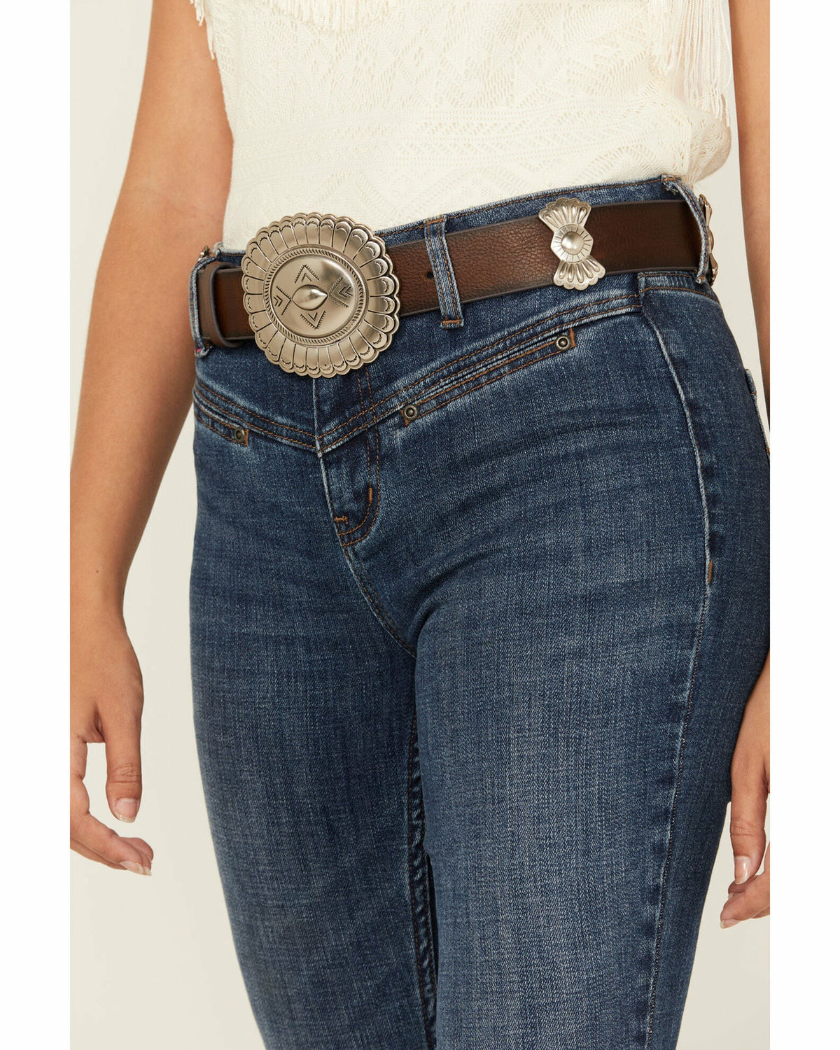 Leather Concho Belt
