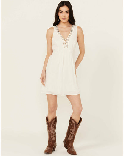Winfrey Criss Cross Front Embellished Dress