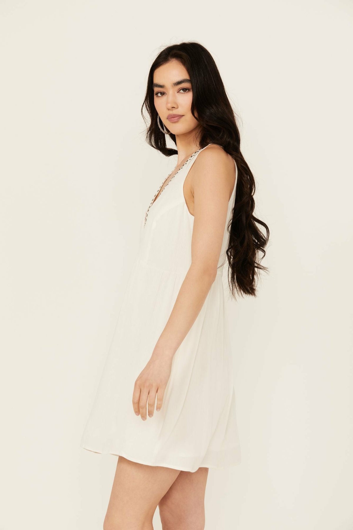 Winfrey Criss Cross Front Embellished Dress