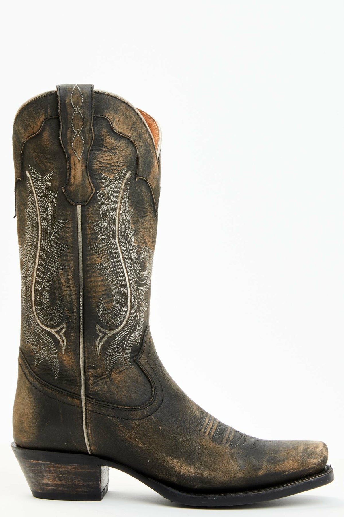 Lawless Distressed Western Boots - Square Toe