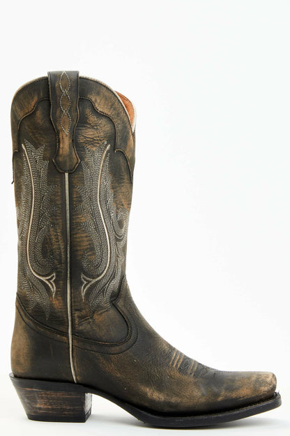 Lawless Distressed Western Boots - Square Toe