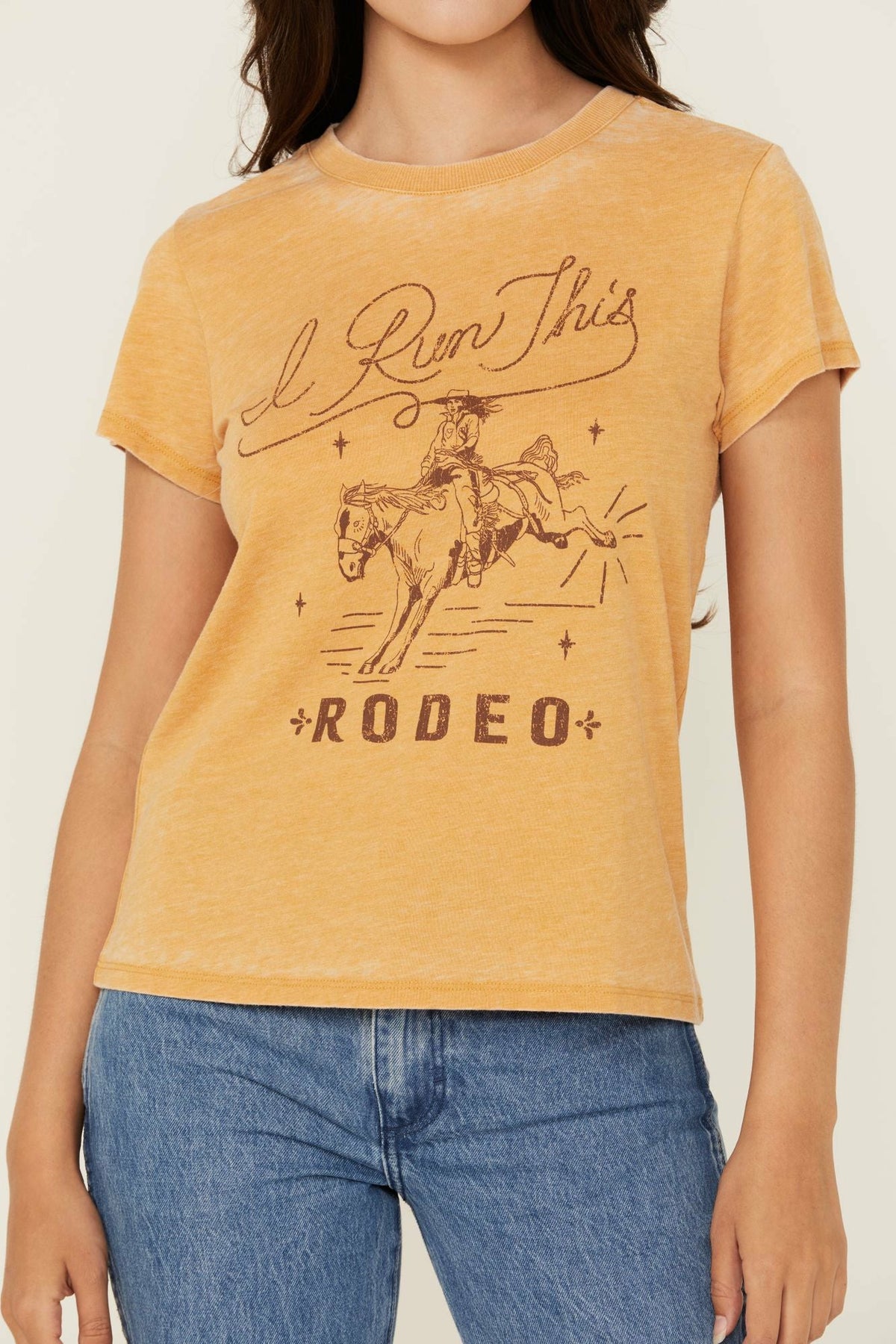 I Run This Rodeo Short Sleeve Relaxed Graphic Tee
