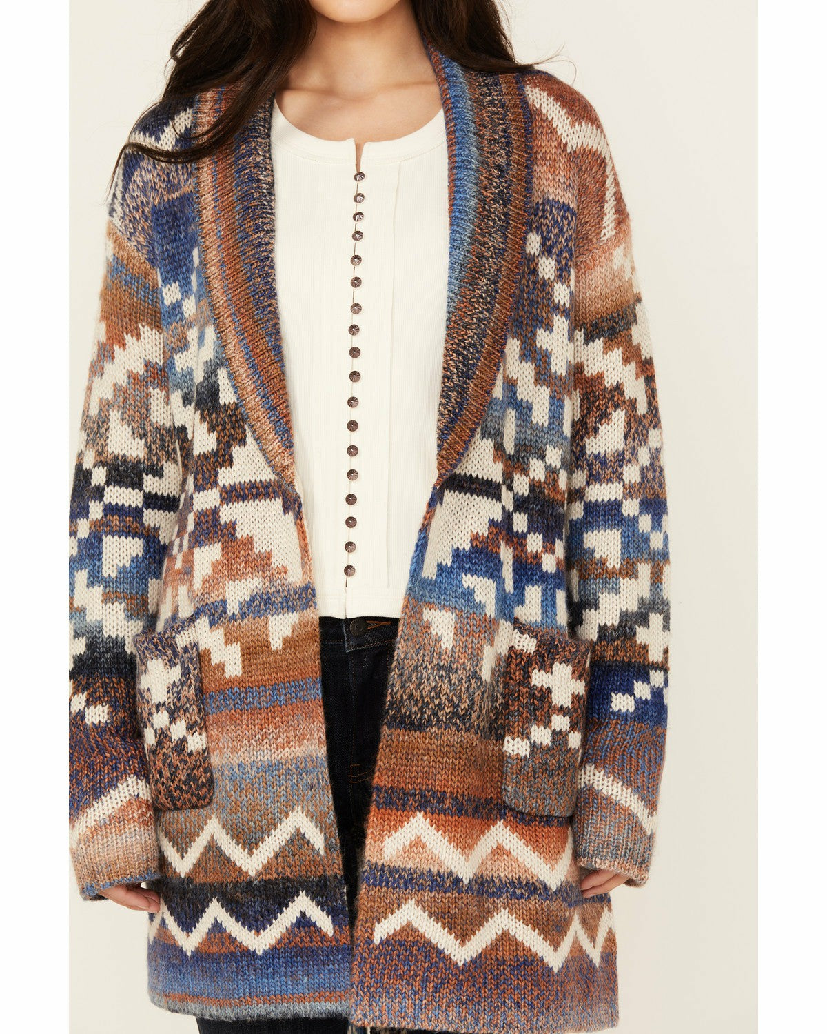 Myhr Southwestern Print Cardigan