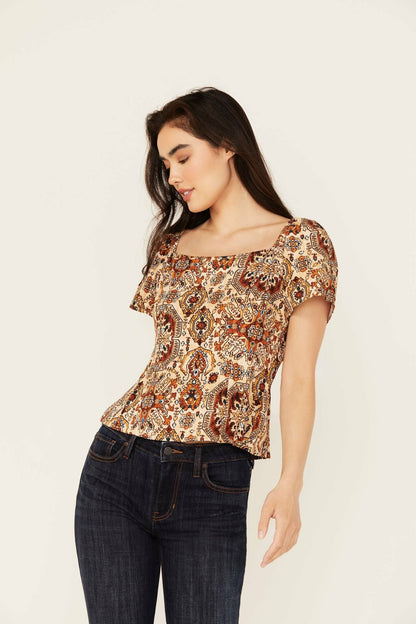 Slaydon Tapestry Print Short Sleeve Shirt